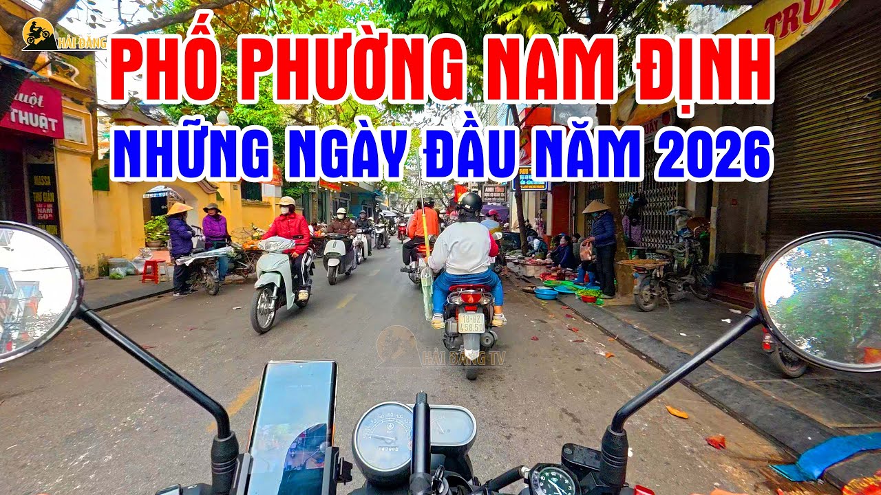 Phố phường Nam Định những ngày đầu năm 2026