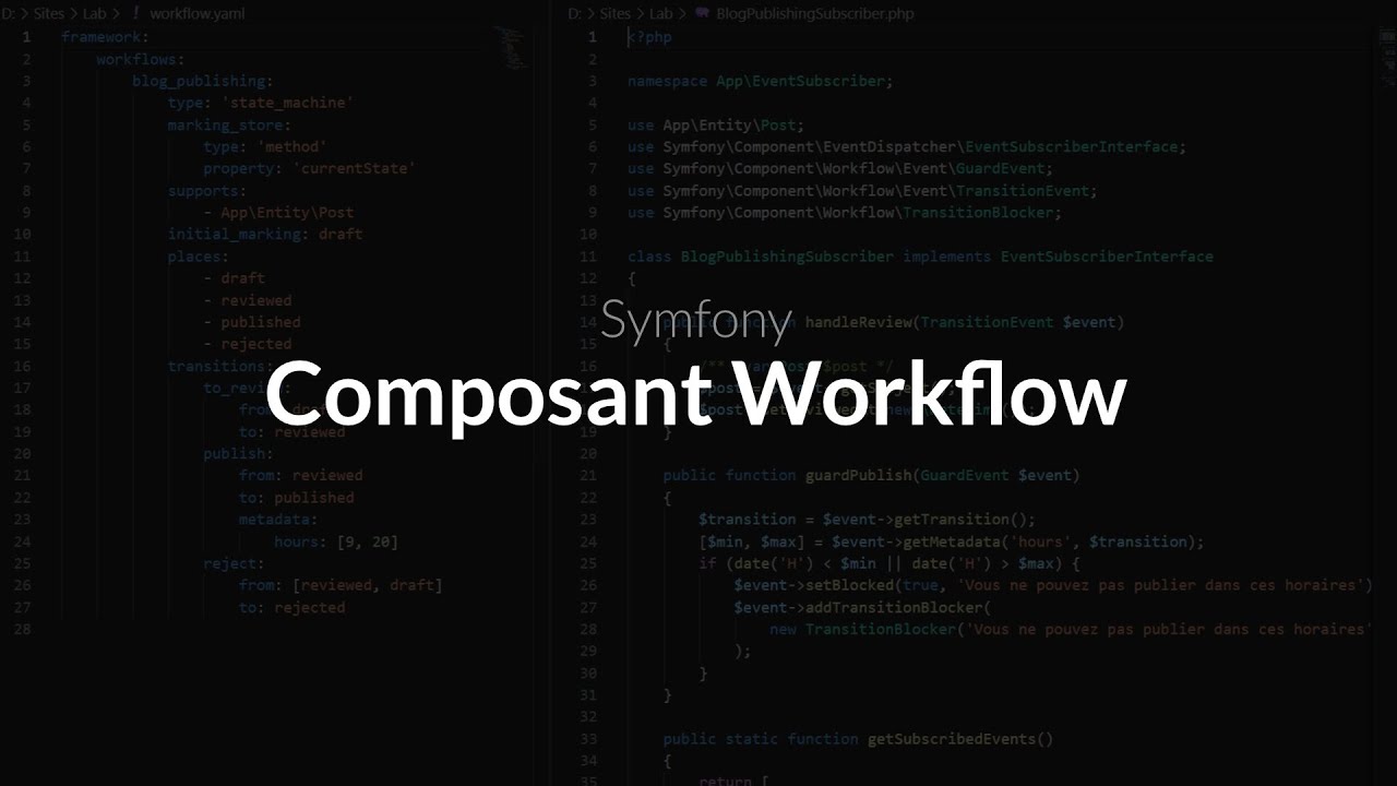 Tutoriel Symfony : Le composant Workflow de symfony