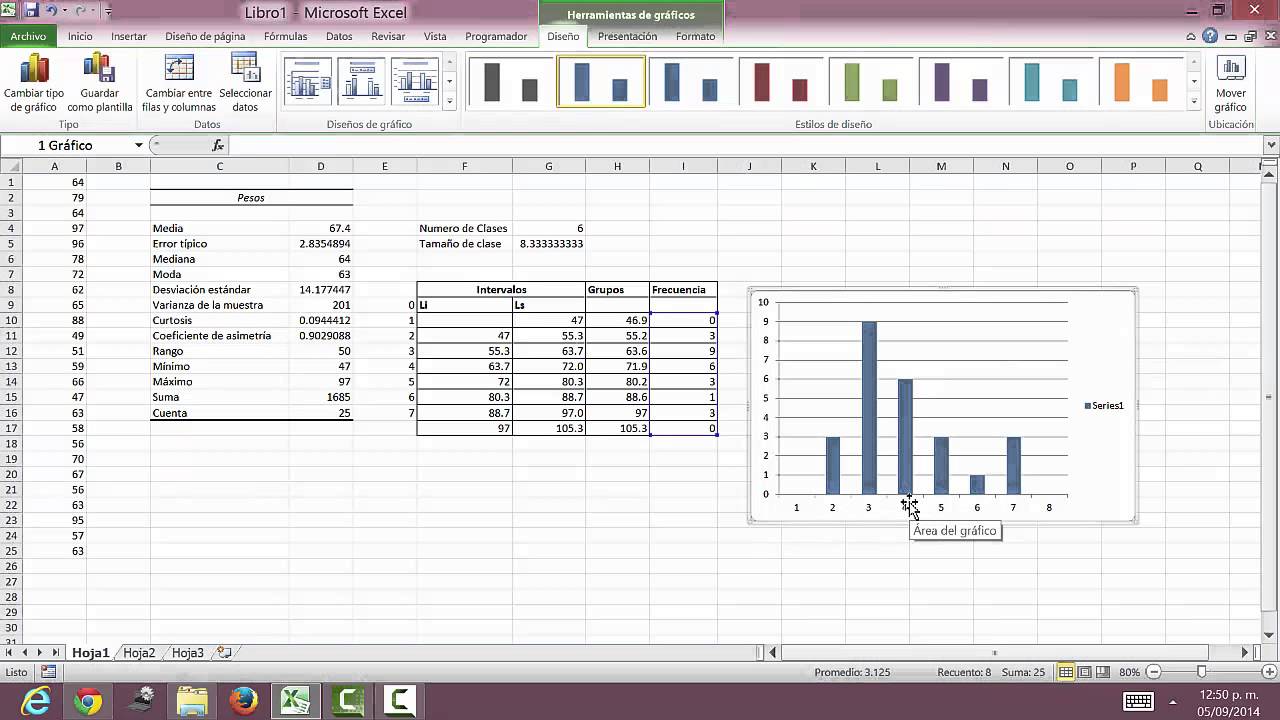 Estadistica Descriptiva en Excel