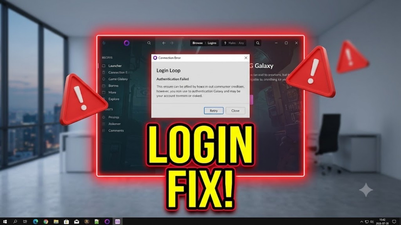Fix Login Loop And Authentication Failed Error In Gog Galaxy