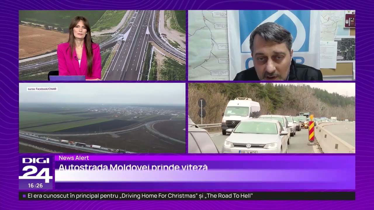 Autostrada Moldovei: sectorul Focșani - Adjud din A7 a fost deschis circulației