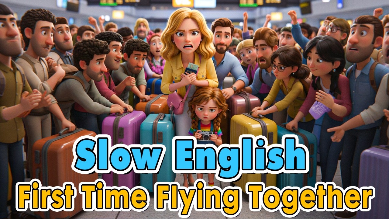 Family Travel at the Airport | Easy English Listening Practice Story (A1 Level)