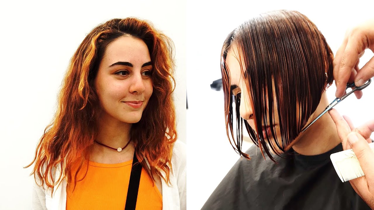 SUMMER HAIRCUT - LONG TO SHORT - SHE LOOKS SO PRETTY