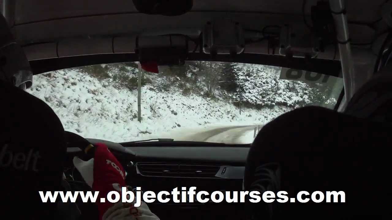 rallye monte carlo 2013 burzet saint martial es2 thierry dard et laurent pasquion 1