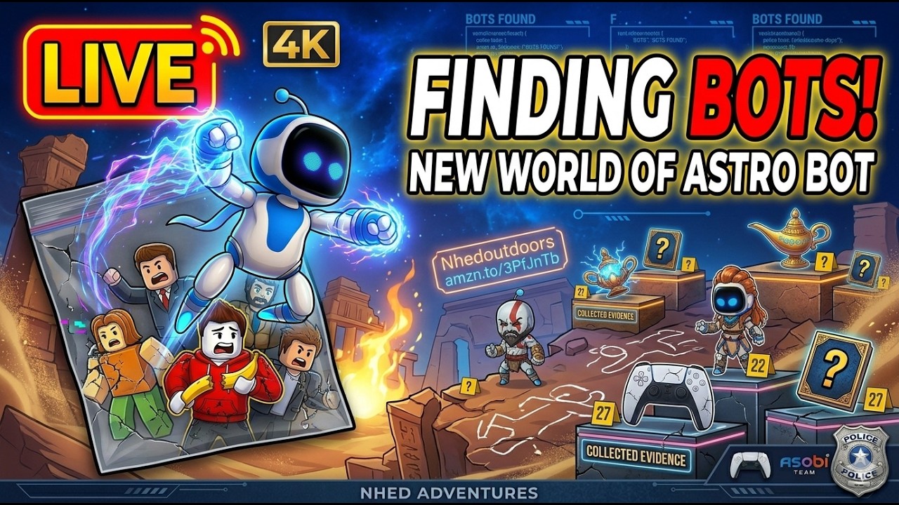 ASTRO BOT: Finding EVERY Secret Bot! 🤖🔍 (100% Live Guide) #live #gameplay #PS5 #astrobot