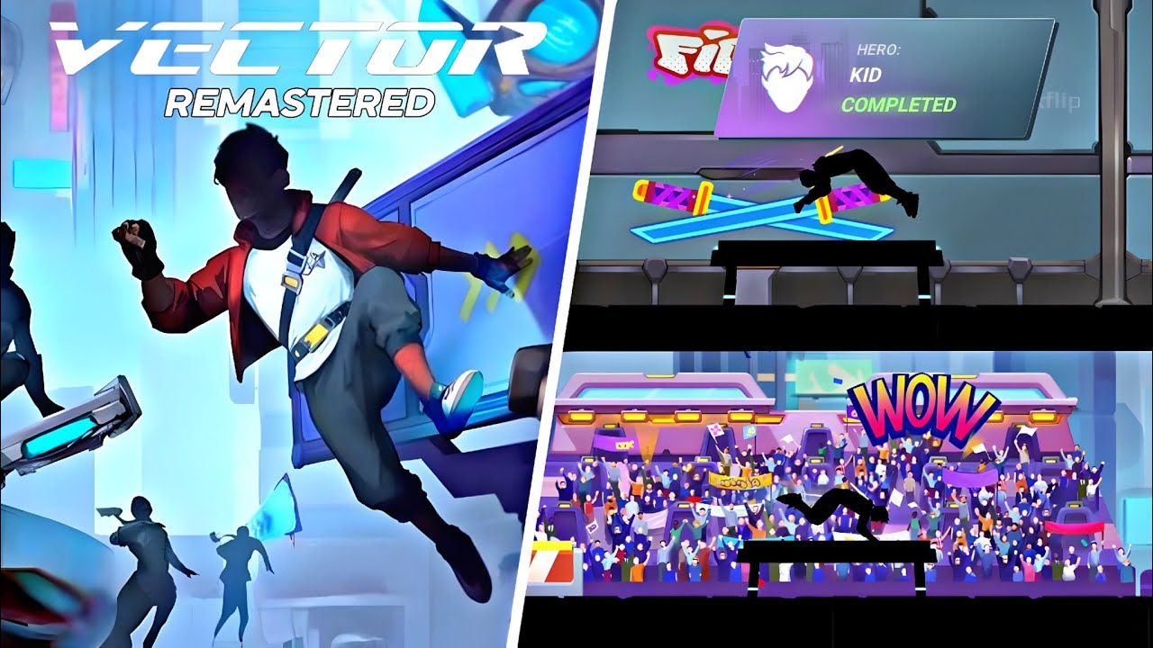 Vector Remastered || Ninja Party Event All Level & New Hero Kid + Cosmetics Gameplay