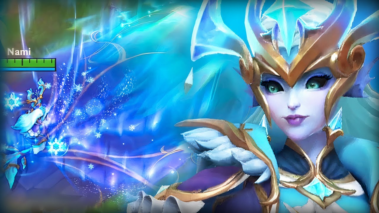 Winterblessed Nami Gameplay (0 Death) - Build & Runes - Wild Rift