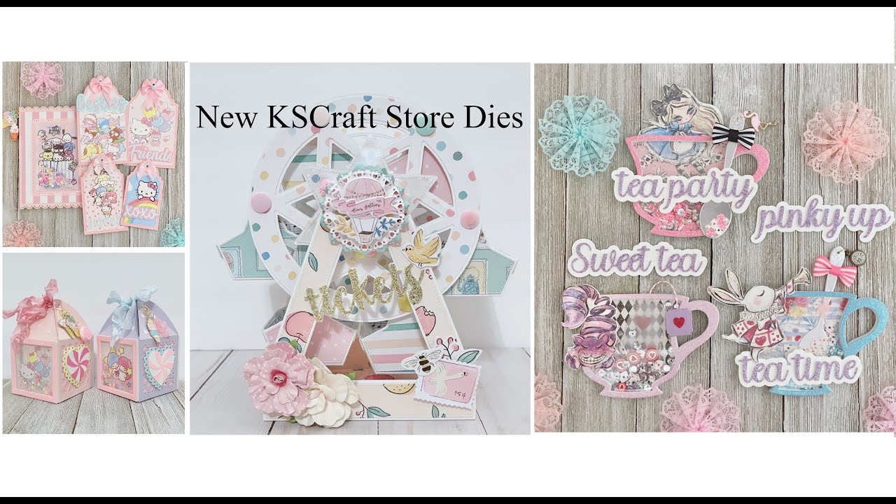 Ferris Wheel & Tea Cup Shakers & More | New KSCraft Cutting Dies | Project Share