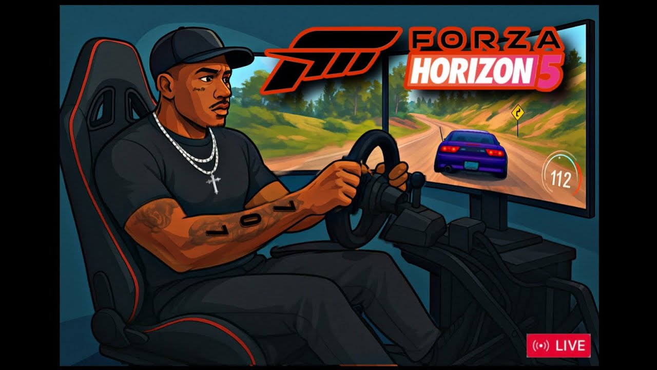 Live! Forza horizon 5 sim drifting on Moza r3 assetto corsa GTA online mansion update