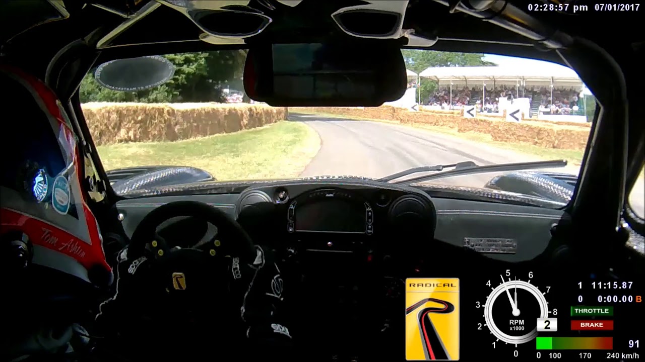 2017 Goodwood Festival of Speed: Radical RXC Onboard