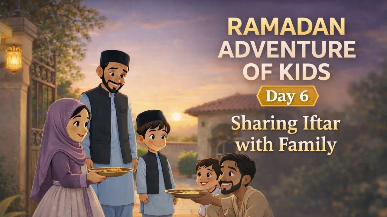 Ramadan Adventure of Kids | Day 6 – Sharing Iftar with Family 🌙✨
