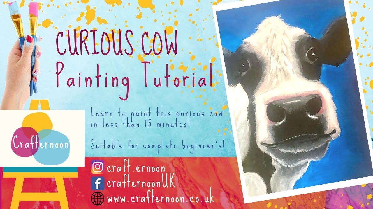 Curious Cow | Acrylic Painting Tutorial