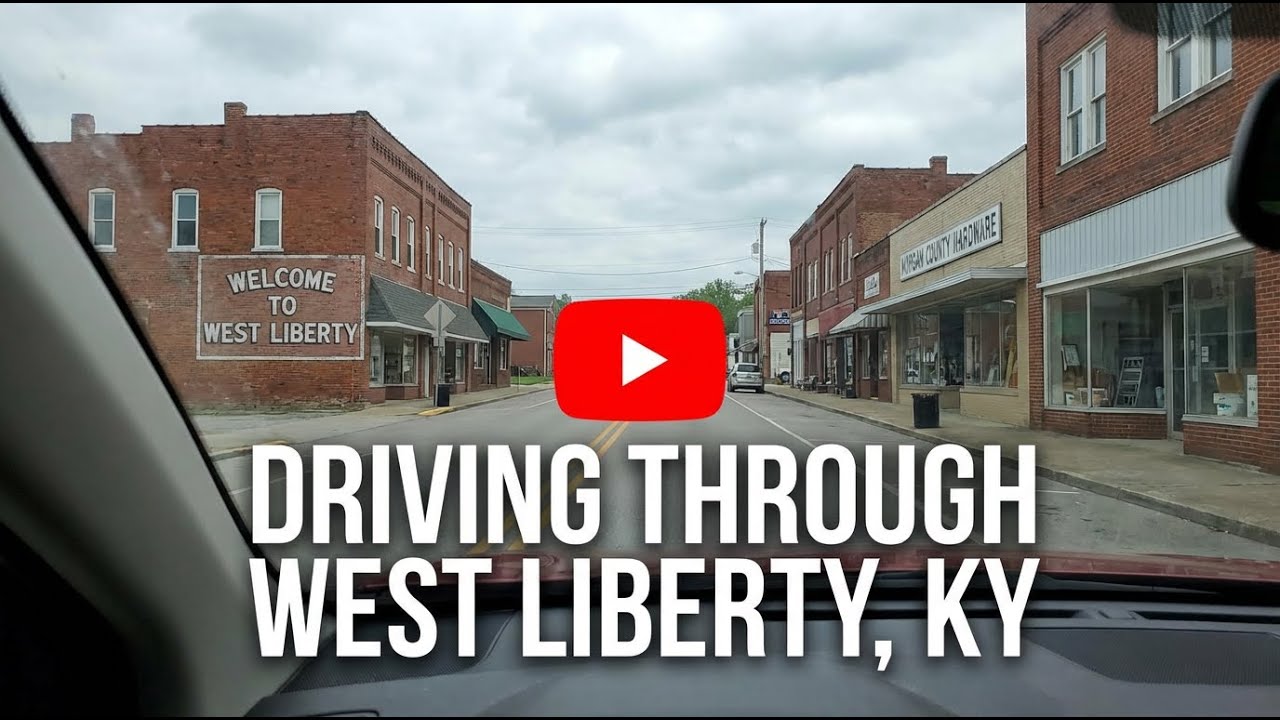 Driving through West Liberty, Kentucky