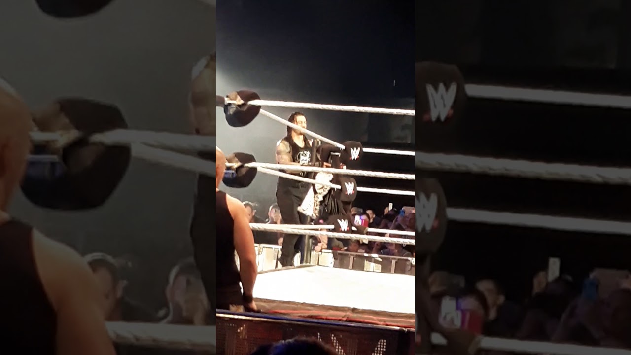 WWE Live Dublin: Roman Reigns entrance