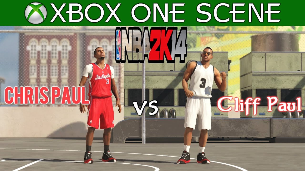 Chris Paul vs Cliff Paul - NBA 2K14 Celebrity Blacktop 1v1 - XBOX ONE