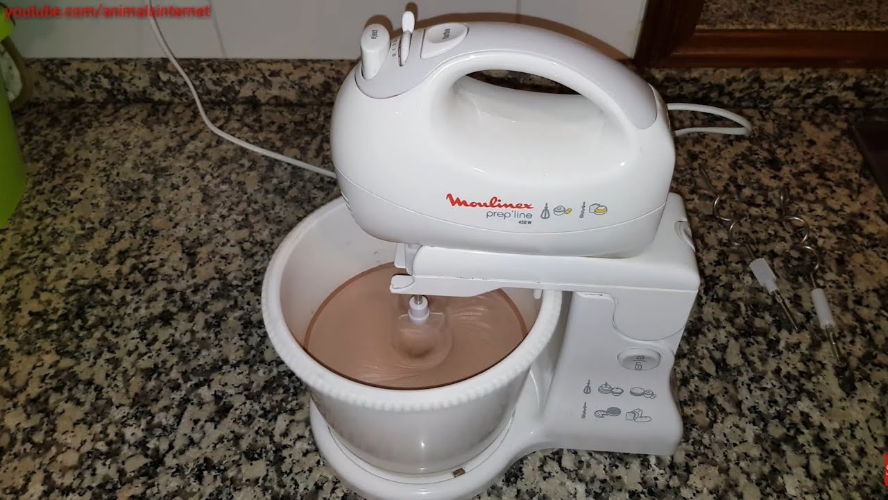 Moulinex prep’line 450W electric kitchen stand mixer/beater: how to make Alsa chocolate mousse. 4K