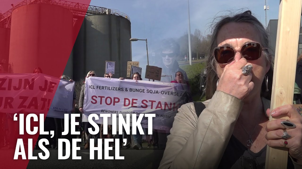 Demonstratie tegen stank kunstmestfabriek: bewoners zijn het zat
