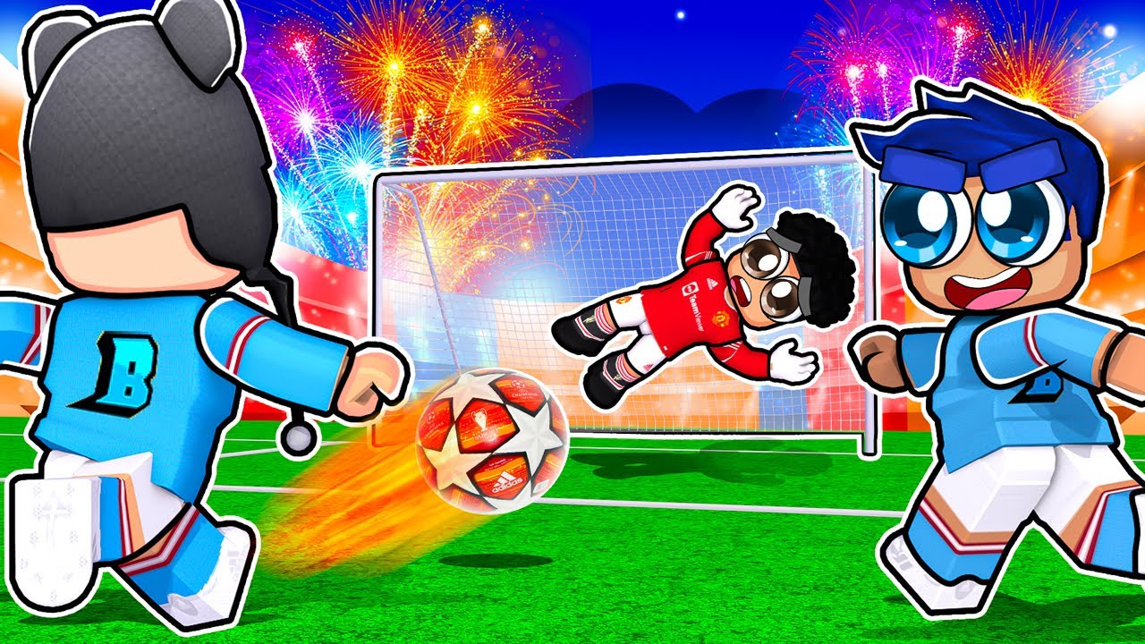 PARTIDA DE FUTEBOL NO ROBLOX SUPER STRIKER LEAGUE - Brancoala Games
