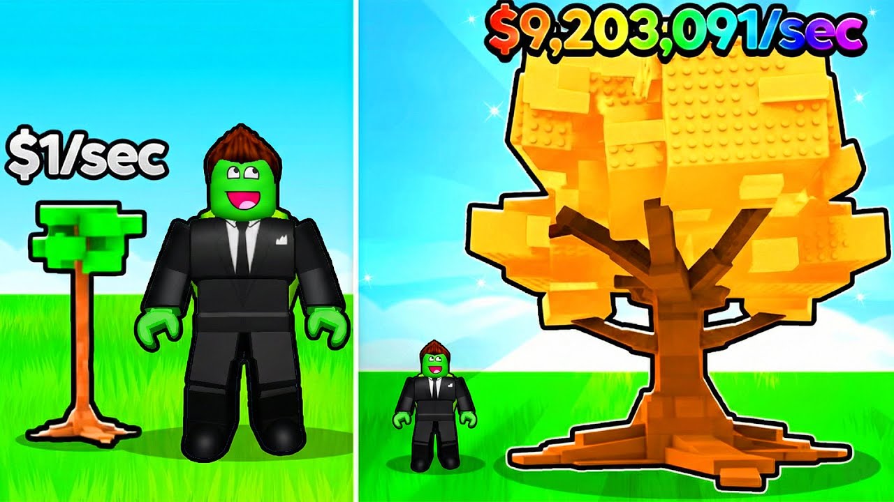 Am crescut CEL MAI INALT COPAC ca sa Devin MILIARDAR in Roblox!