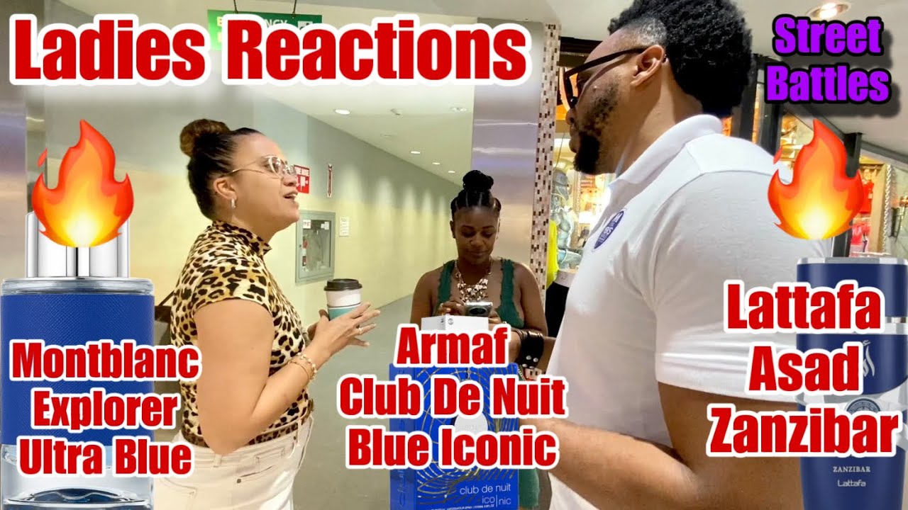 STREET BATTLES | Ladies React to Explorer Ultra Blue vs Club De Nuit Blue Iconic vs Asad Zanzibar