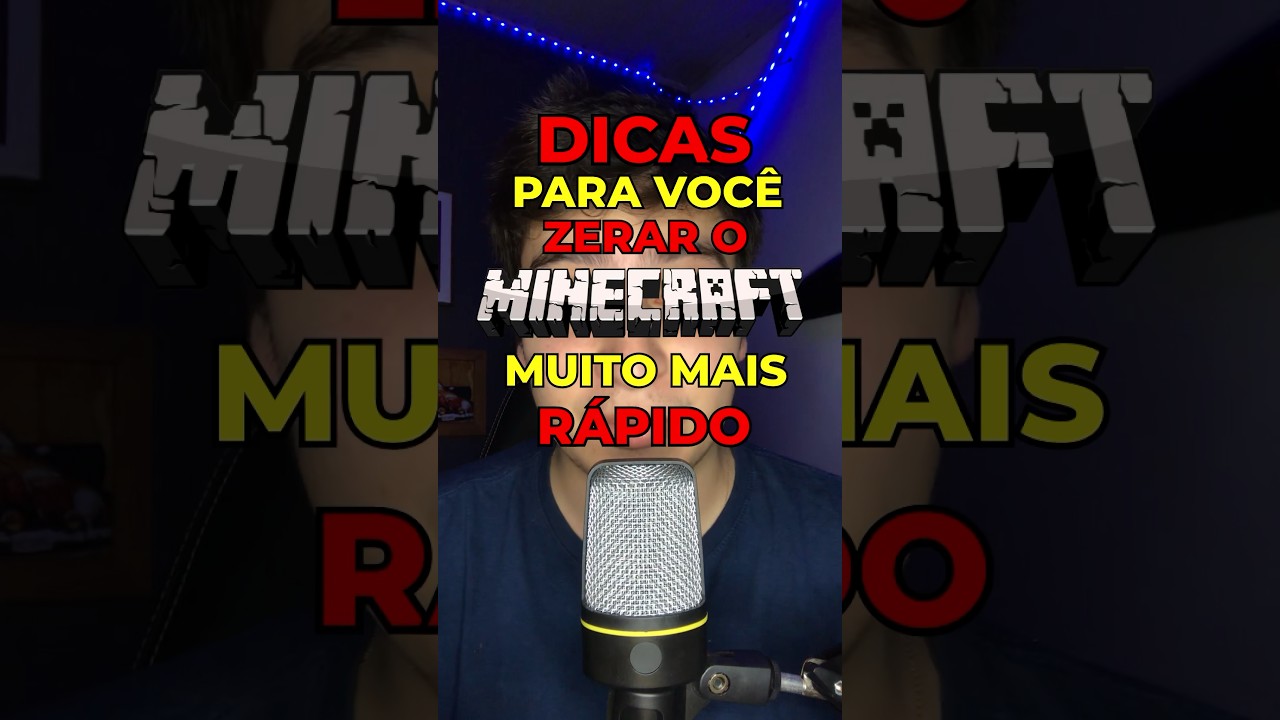 COMO ZERAR O MINECRAFT MAIS R&Aacute;PIDO (SPEEDRUN)