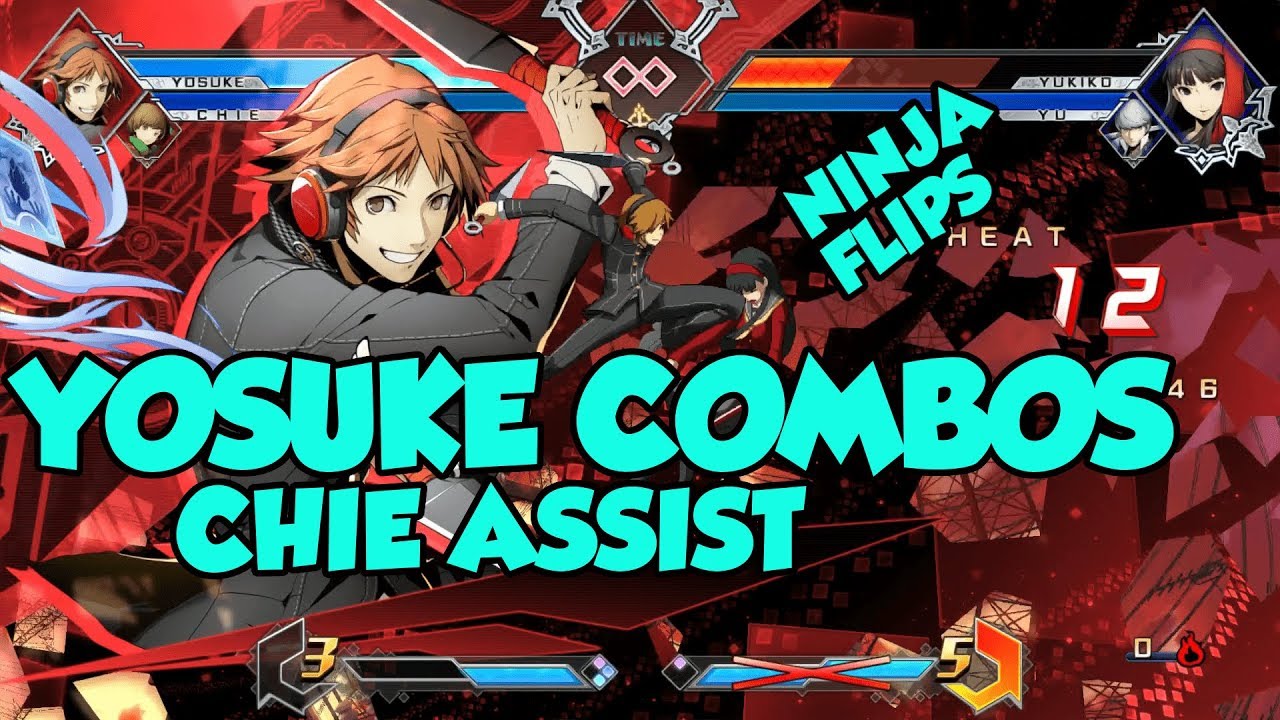 BBTAG - Yosuke - Combos with inputs