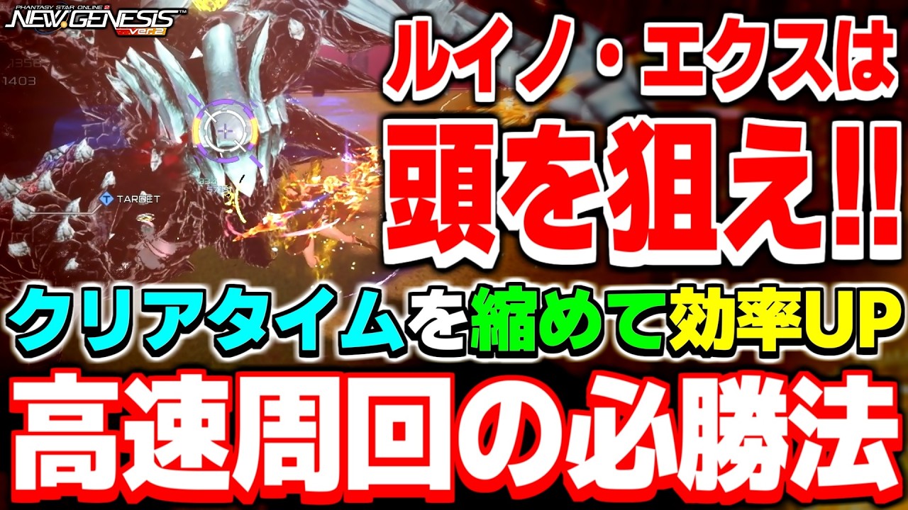 ルイノ・エクスは頭を狙え！「蒼天疾駆の摩天楼」を高速周回するコツを伝授！【スプリング26】【PSO2NGS】【NGS】