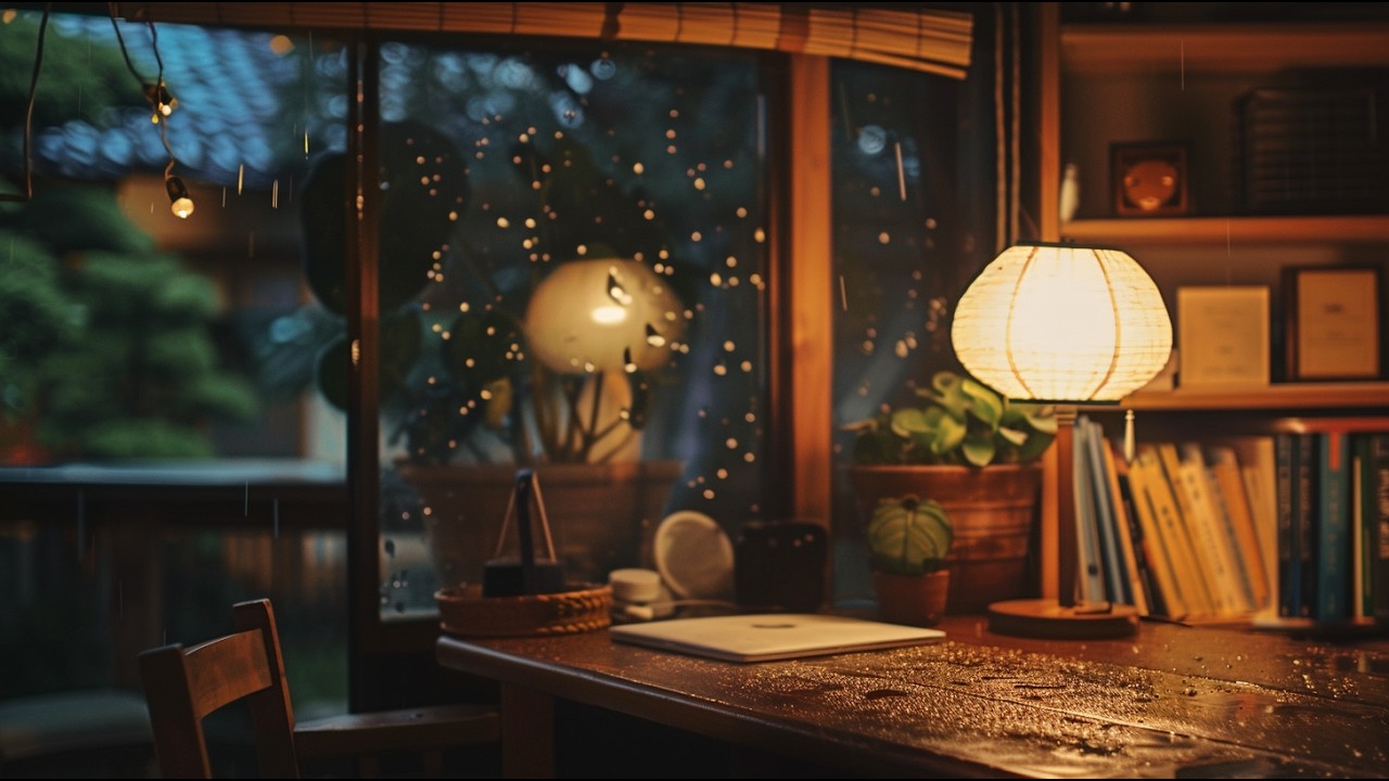 Rainy Night in Japan 🌧 Lofi Beats for Deep Focus (1 Hour)