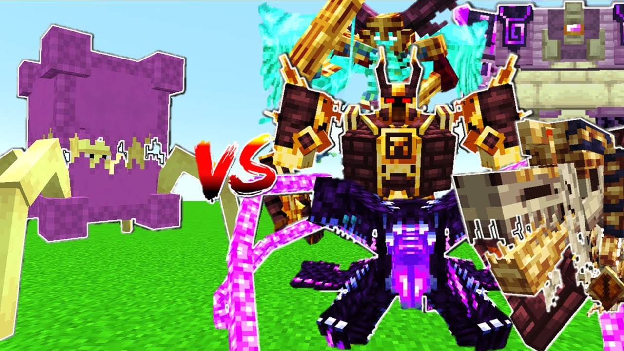 MUTANT SHULKER VS L_ENDER'S CATACLYSM BOSSES - MINECRAFT