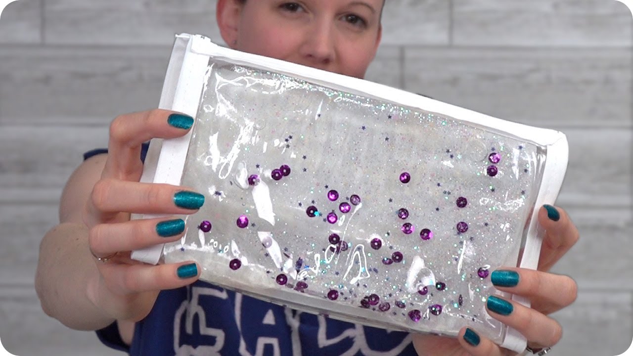 DIY Expandable Liquid Glitter Pouch