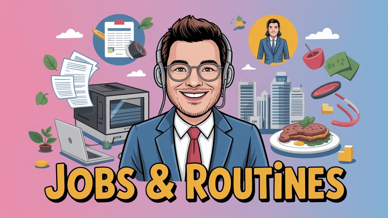 Jobs & Daily Routines in English 💼 | Complete A1 Lesson | Speak English Naturally Podcast