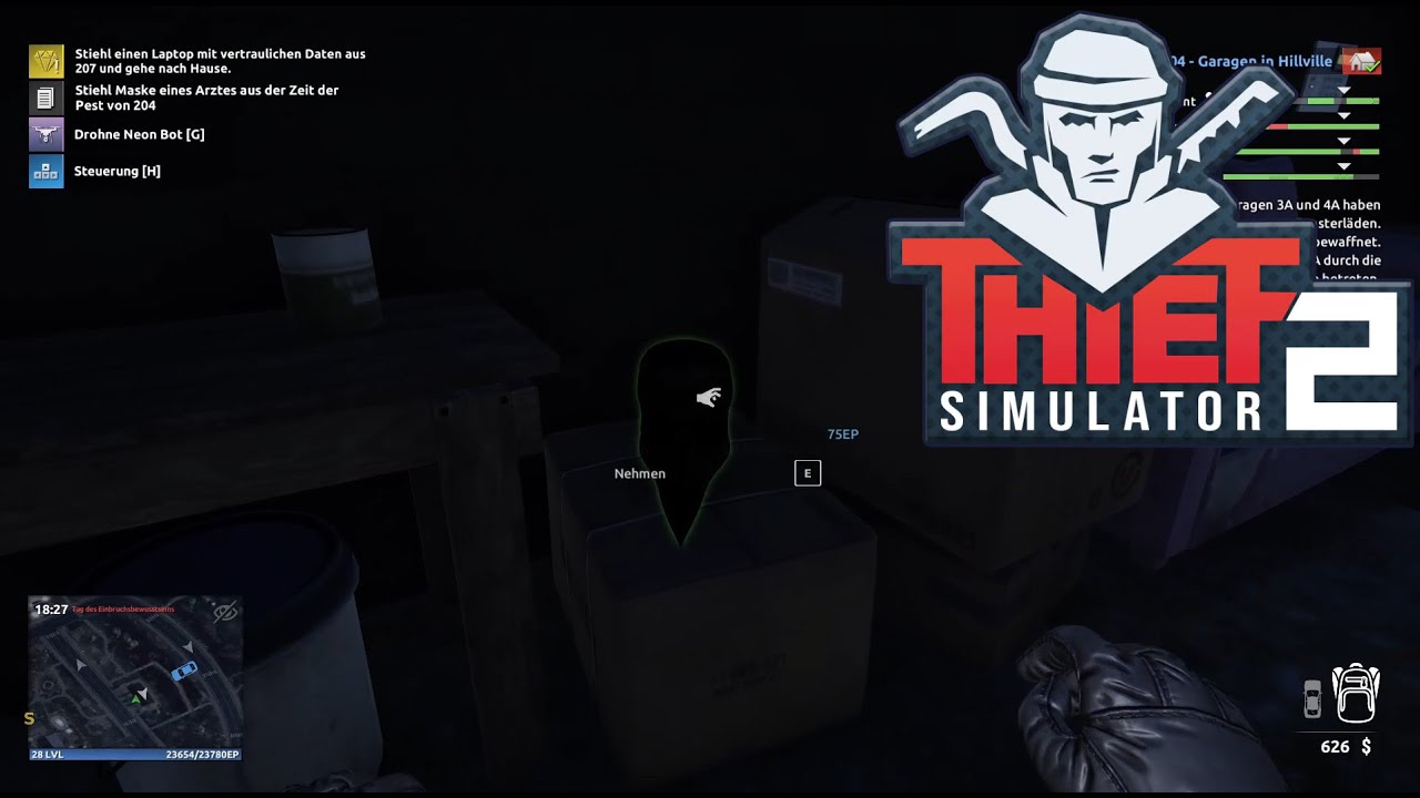 Thief Simulator 2 #18 Die Pestdoctor Maske und Grundstück 207!