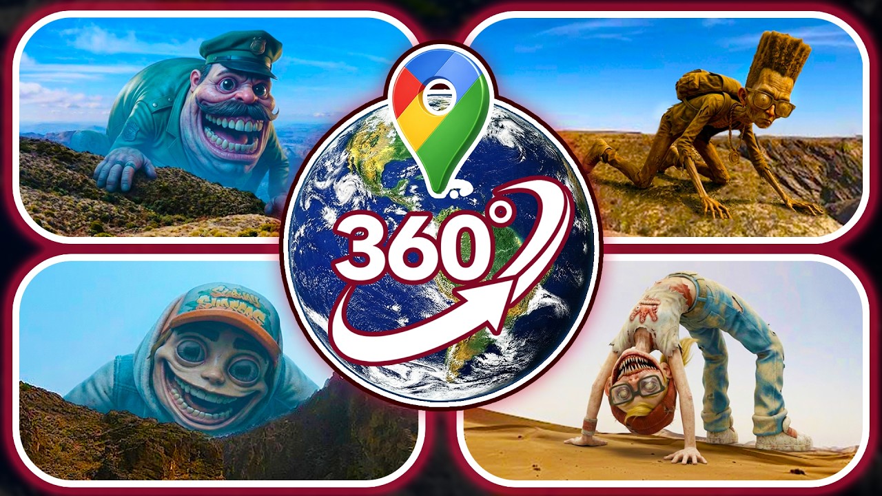 I Found Giant Cursed Subway Surfers 2 Characters on Google Maps | VR 360°