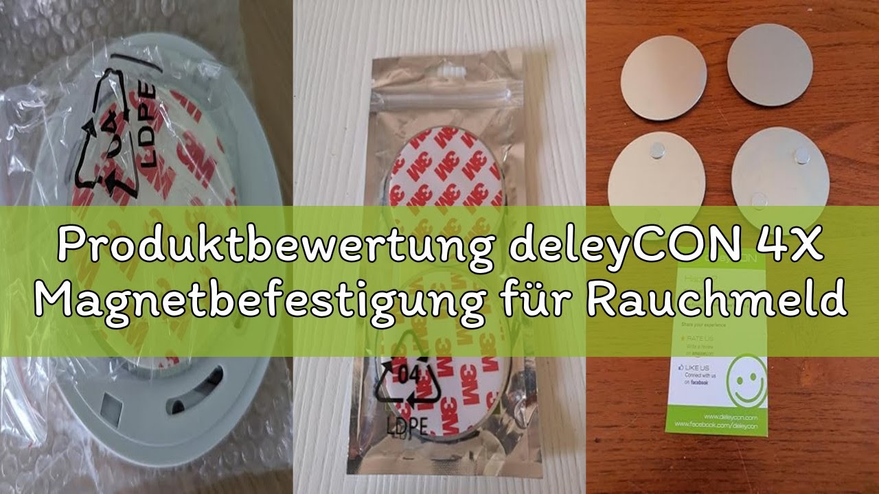 Produktbewertung deleyCON 4X Magnetbefestigung für Rauchmelder Magnethalter Feuermelder Selbstkleben