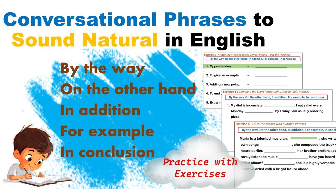 Conversational Phrases - Practice with Exercises #LittleMasteryEnglishExercises