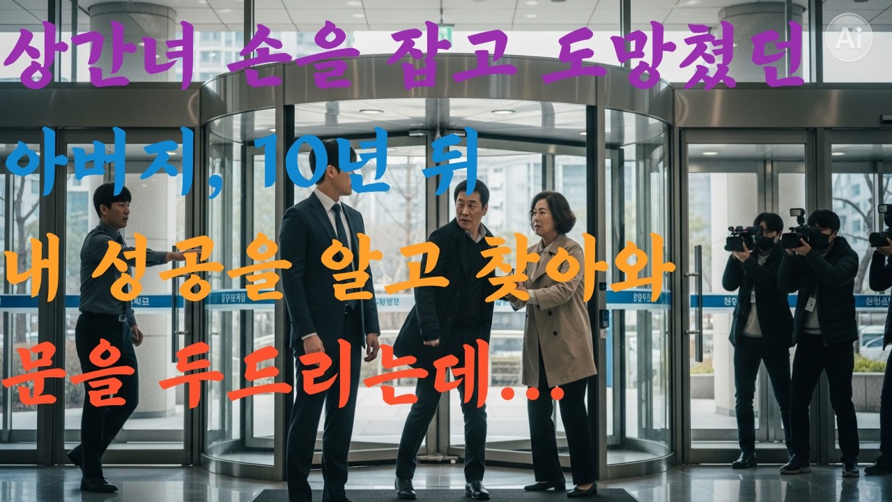 상간녀 손을 잡고 도망쳤던 아버지, 10년 뒤 내 성공을 알고 찾아와 문을 두드리는데 ...
