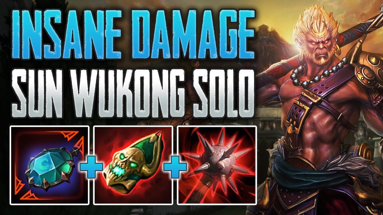 THE DAMAGE IS INSANE! Sun Wukong Solo Gameplay (SMITE Conquest)