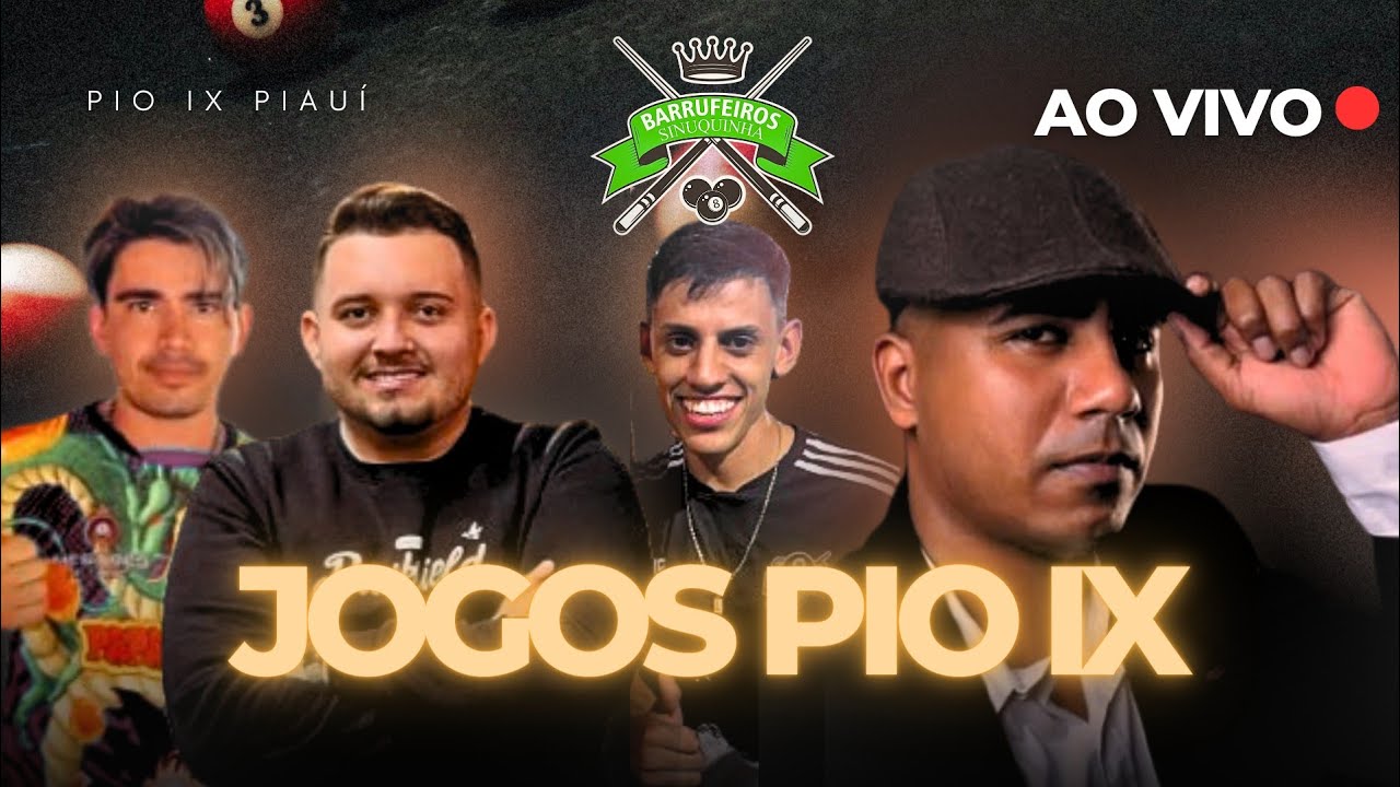 JOGOS PIO IX 🔥 ON&Ccedil;A PRETA EM A&Ccedil;&Atilde;O | SINUCA AO VIVO
