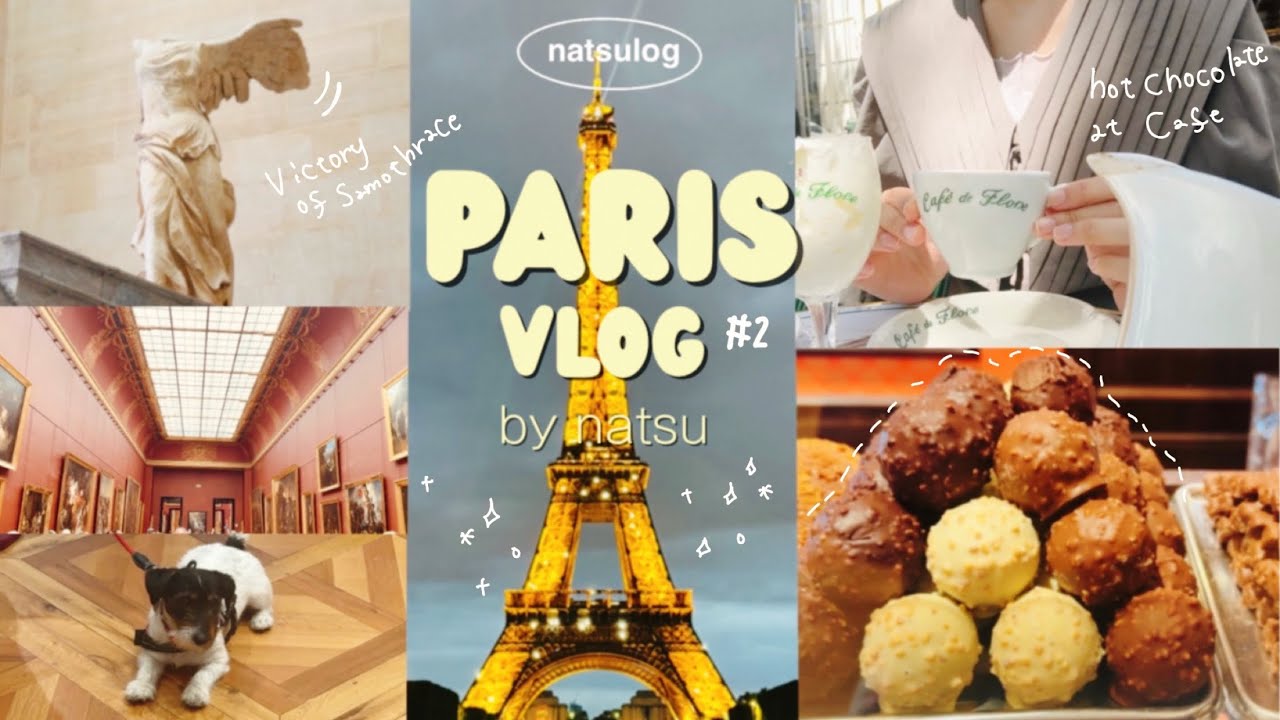 【✈️VLOG】初めてのフランス,パリ🇫🇷🥐｜世界一のチョコとモナリザで目の保養🖼️👀｜ときめきチャージした新婚旅行👩🏻👦🏻｜paris vlog