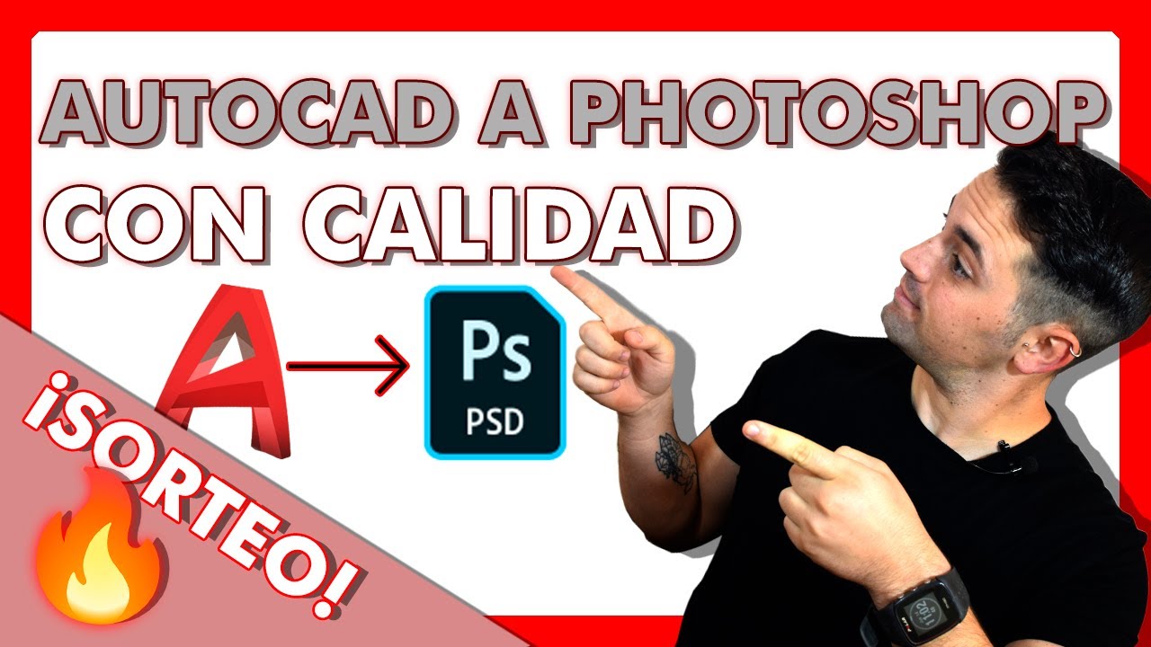 🔥 Cómo PASAR de AUTOCAD a PHOTOSHOP sin perder calidad ✅