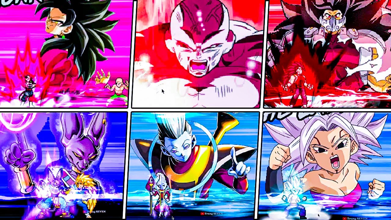 Dragon Ball: All Ultimate Attacks & Transformation (Part 3) | Jump Force MUGEN V12