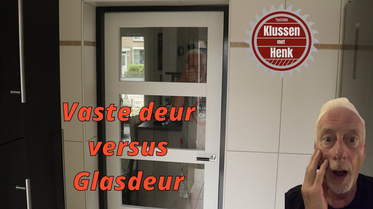 Paneeldeur vervangen voor een deur met glas