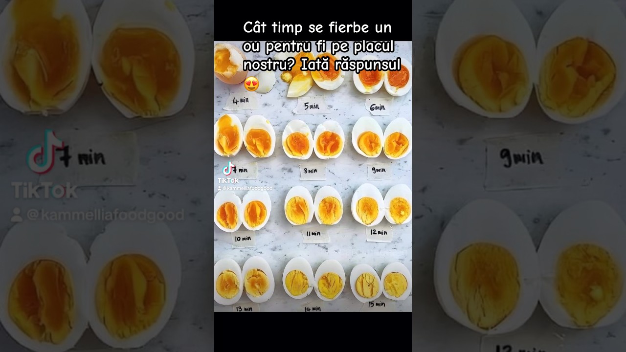 Cât timp se fierbe un ou pentru fi pe placul nostru? Iată răspunsul 😍 