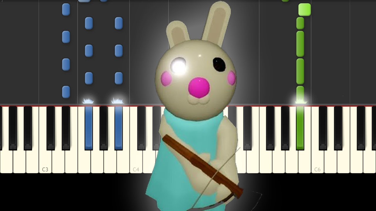 Piggy Roblox / Bunny / Piano Tutorial / chapter 7