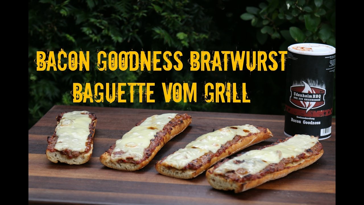 Bacon Goodness Bratwurst Baguettes - Fingerfood vom Grill