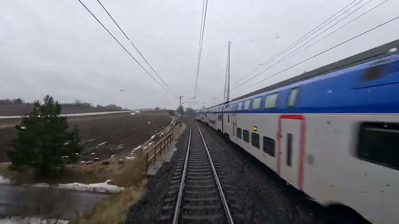 WINTER REGIONAL TRAIN - 4K Train Driver's View (Link&ouml;ping to G&auml;vle)