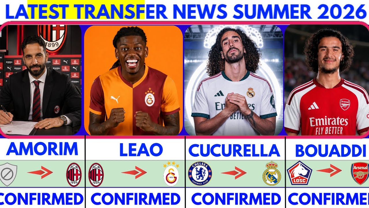 LATEST CONFIRMED TRANSFER NEWS AND RUMOURS TRANSFER NEWS  2026|Amorim to milan☄️Cucurella to madrid🔥