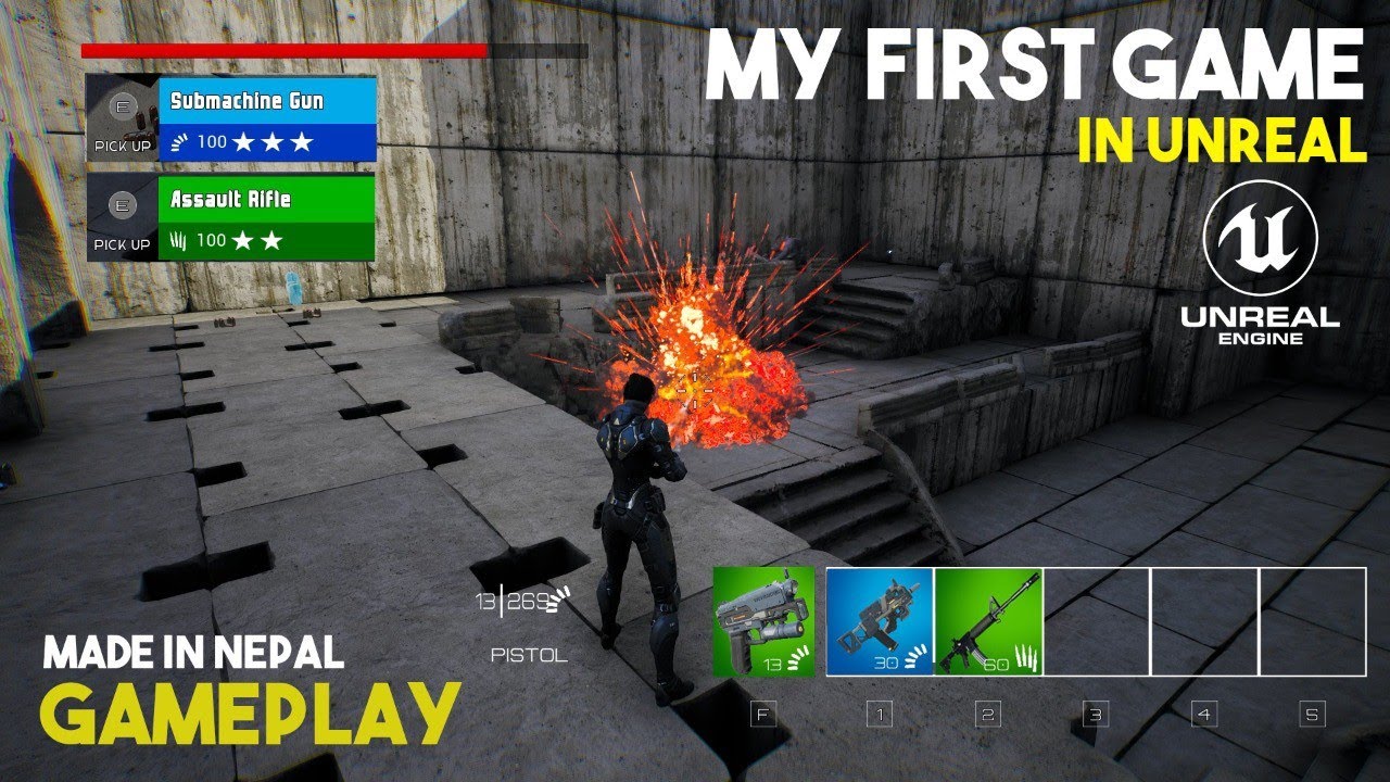 My First Gameplay || The Ultimate C++ Game || Stephen Ulibarri || Unreal Engine || Nepali Mentor