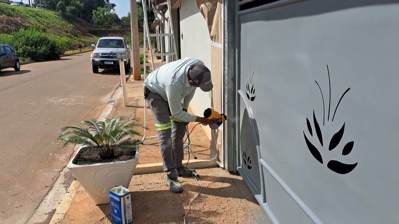 pintura com pistola elétrica