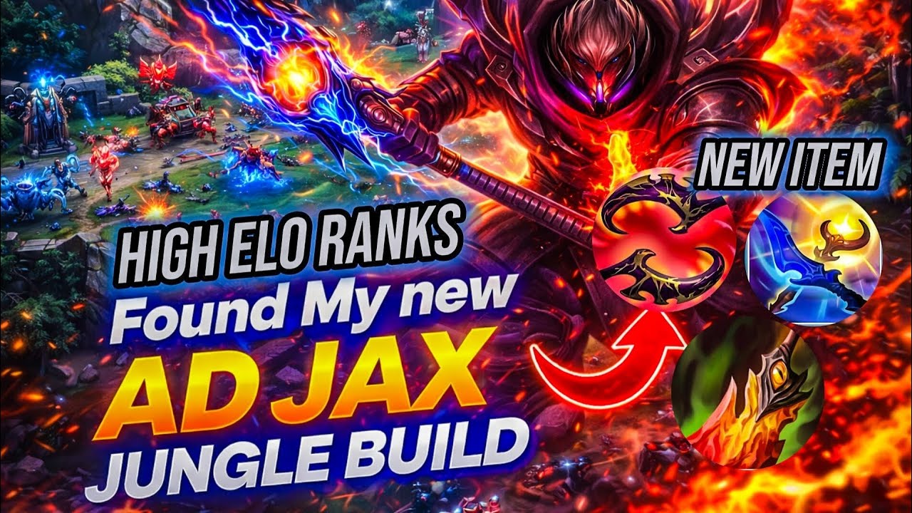 Found The BEST AD Jax Jungle Build 😈 In High elo #leagueoflegends #jax 